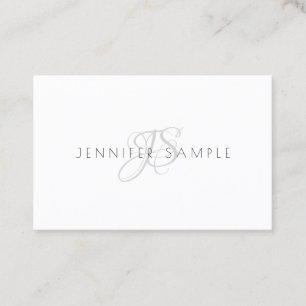 Minimalist Modern Monogram Professional Simple Business Card