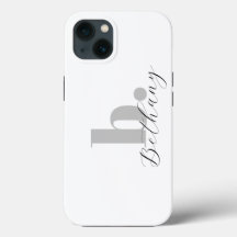 Minimalist Modern Monogram Script Name