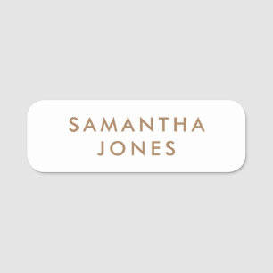 Minimalist Modern Name Tag