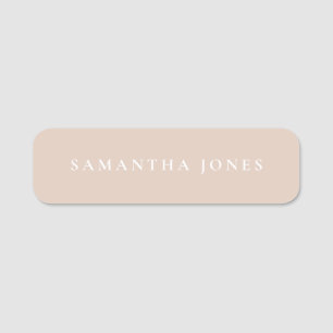 Minimalist Modern  Name Tag