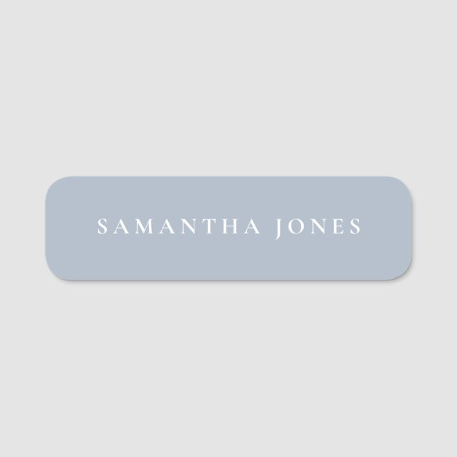 Minimalist Modern  Name Tag (Front)