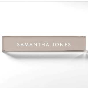 Minimalist Modern Nameplate