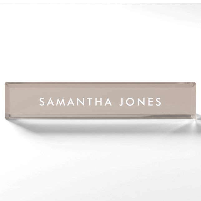 Minimalist Modern Nameplate (Front)