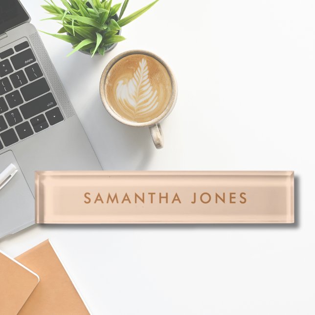 Minimalist Modern Nameplate (Everyday I'm Hustling Minimalist Modern Nameplate)