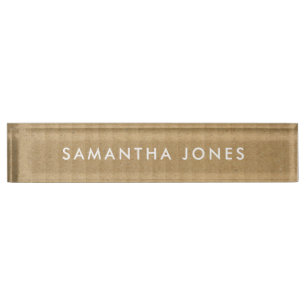 Minimalist Modern Nameplate
