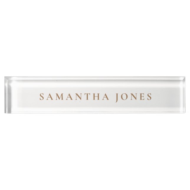 Minimalist Modern Nameplate (Front)