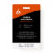 Minimalist Modern Orange & Black with Barcode ID