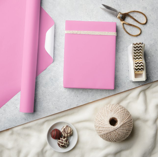 Minimalist Modern Pastel Pink Wrapping Paper (Crafts)