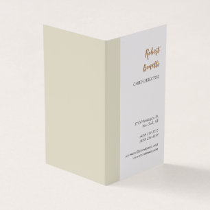 Minimalist Modern Pastel White Colour Personalised Business Card