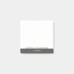 Minimalist Modern Personalised Post it Notes
