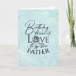 Minimalist Modern Photo Birthday Cards For Father