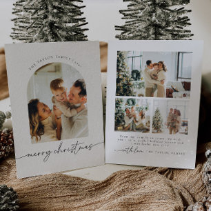 Minimalist Modern Photo Family Christmas Card