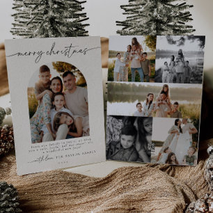 Minimalist Modern Photo Family Christmas Card