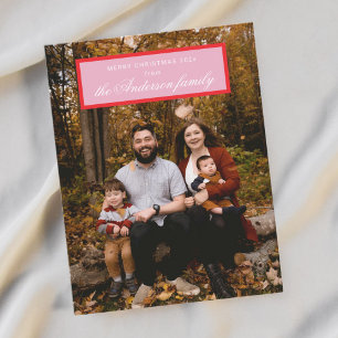 Minimalist Modern Photo Flat Holiday Card