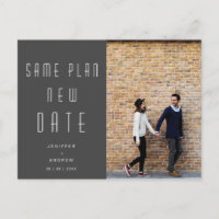 Minimalist modern Photo new wedding date