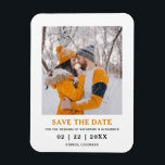 Minimalist Modern Photo Wedding Save The Date Magnet<br><div class="desc">Minimalist Elegant Modern Photo Wedding Save The Date Magnet.</div>