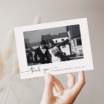 Minimalist modern photo wedding thank you card<br><div class="desc">Minimalist and modern wedding thank you card. For more advanced customisation of this design,  e.g. changing layout,  font or text size please click the "CUSTOMIZE" button above. Please contact me for any questions!
.</div>