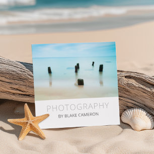 Minimalist Modern Photographer Square Business Card