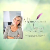 Minimalist Modern Pink & White Notary Photo