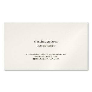 Minimalist Modern Plain  Magnetic Business Card
