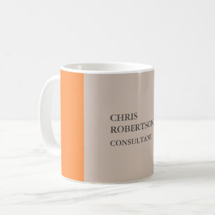 Minimalist Modern Plain Your Name Coffee Mug