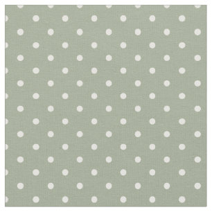 Minimalist Modern Polka Dot Neutral Sage Green Fabric