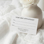 Minimalist Modern Professional Appointment Card<br><div class="desc">Minimalist modern professional appointment card.</div>