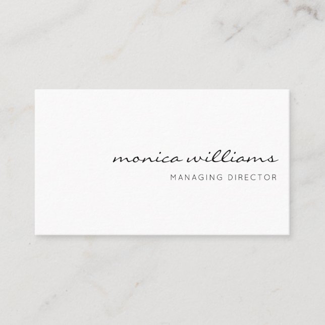 Minimalist Modern Professional Business Card (Front)