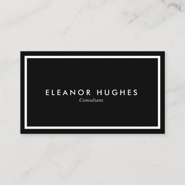 Minimalist Modern Professional Business Card (Front)