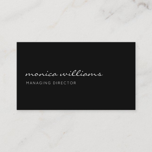 Minimalist Modern Professional Business Card (Front)