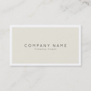 Minimalist Modern Professional Elegant Colour Plai Business Card