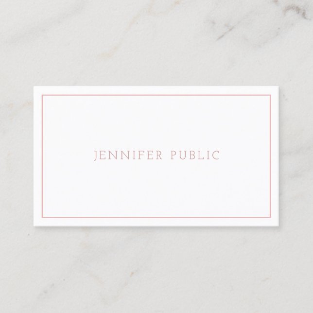 Minimalist Modern Professional Elegant Design Business Card (Front)