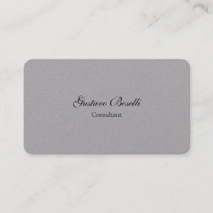 Minimalist Modern Professional Simple Plain Business Card