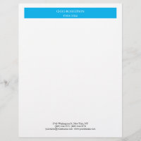 Minimalist Modern Professional Sky Blue White