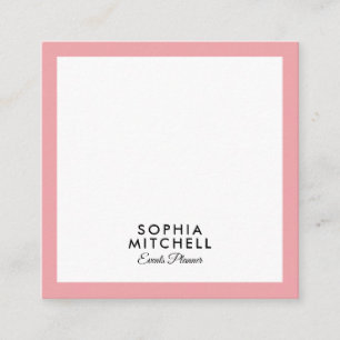Minimalist Modern Professional Square Business Card