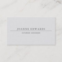 Minimalist modern professional white burlap