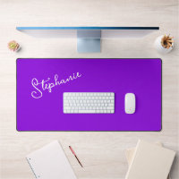 Minimalist Modern Purple Personalised Name Script