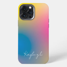 Minimalist Modern Rainbow Ombre w/ Custom Name