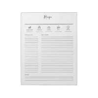 Minimalist Modern Recipe Cookbook