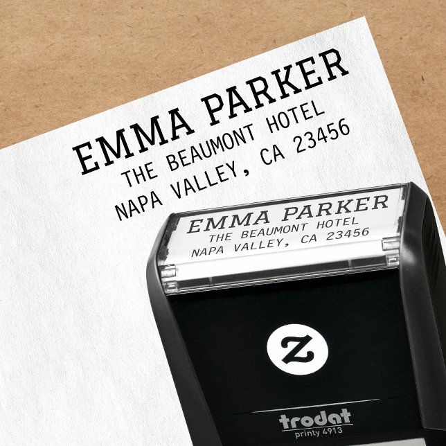 Minimalist Modern Return Address Self-inking Stamp (Creator Uploaded)