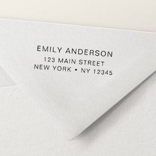 Minimalist Modern Return Address Self-inking Stamp