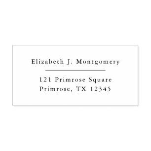 Minimalist Modern Return Address Self-inking Stamp