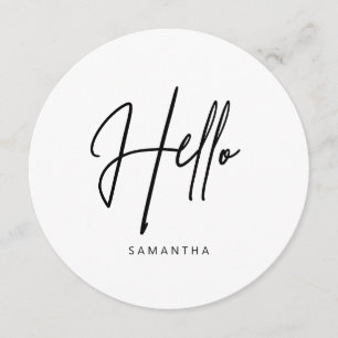 Minimalist Modern Round Menu