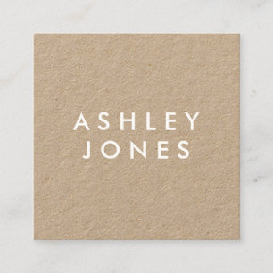 Minimalist Modern Rustic Kraft Business Card