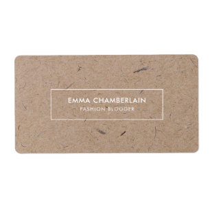 Minimalist Modern Rustic Kraft Paper 