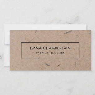 Minimalist Modern Rustic Kraft Paper Thank You Card