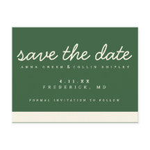 Minimalist Modern Sage & Cream Save the Date