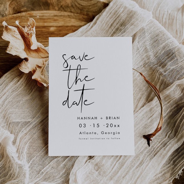 Minimalist Modern Save The Date Card (Creator Uploaded)