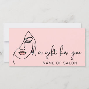 Minimalist Modern Script Business Gift Certificate