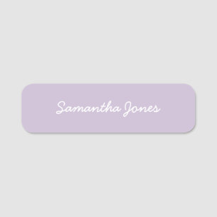 Minimalist Modern Script Stylish Simple Name Tag